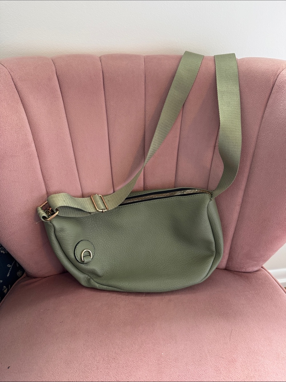 Olive Green Crossbody Sling Bag